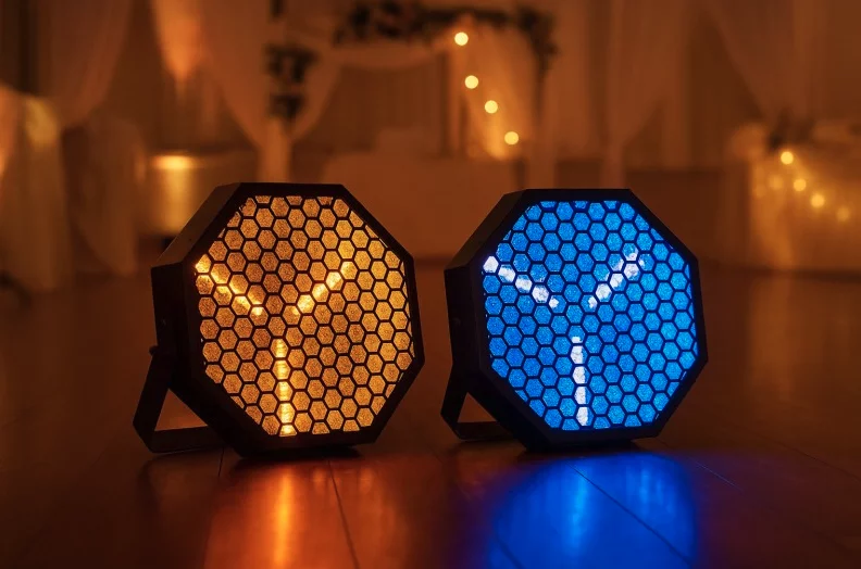 Mac Mah Amber-O – Projecteur LED Vintage Ambre & RGB